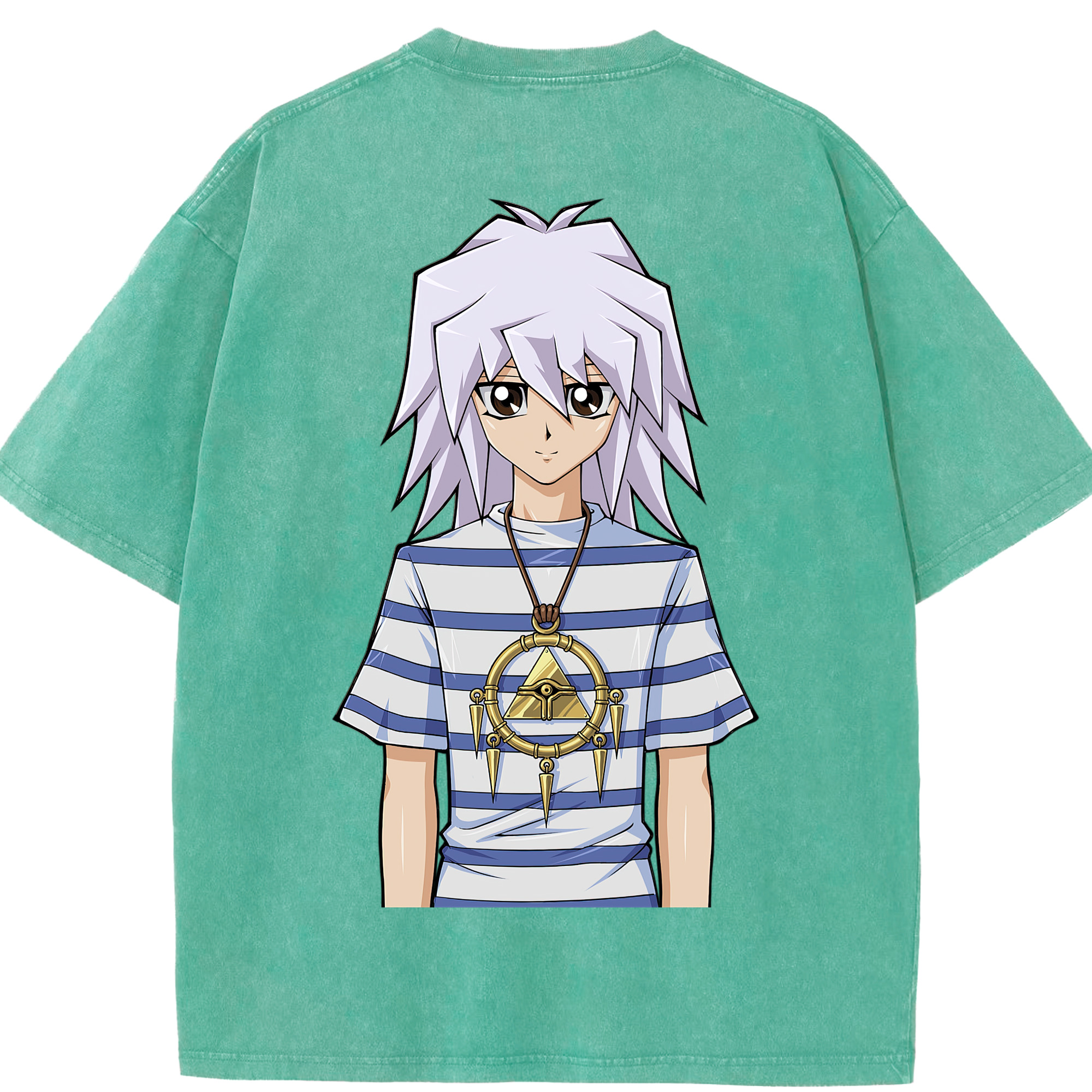（画像用） 遊☆戯☆王 Yu-Gi-Oh! 綿100% ヴィンテージ風 半袖Tシャツ（背面プリント）